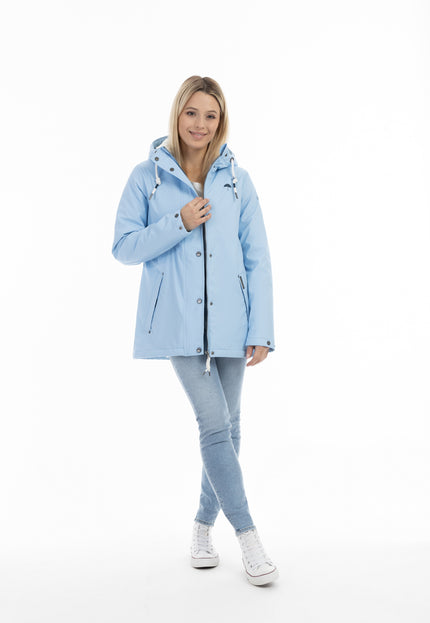 Schmuddelwedda Damen Regenjacke mit Kunstfellfutter