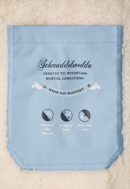 Schmuddelwedda Damen Regenjacke mit Kunstfellfutter