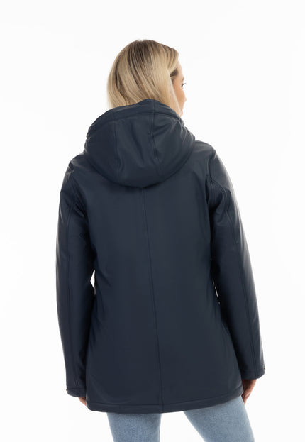 Schmuddelwedda Damen Regenjacke mit Kunstfellfutter