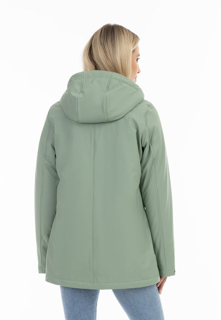 Schmuddelwedda Damen Regenjacke mit Kunstfellfutter