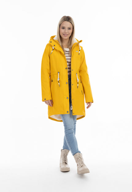 Schmuddelwedda Women's Rain Jacket With Faux Fur Lining