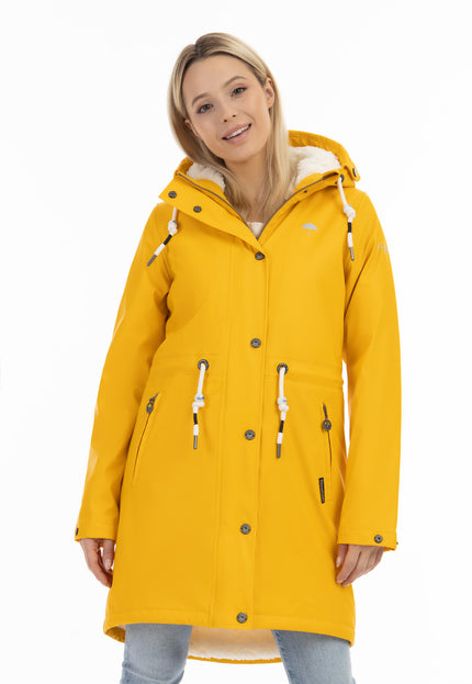 Schmuddelwedda Women's Rain Jacket With Faux Fur Lining