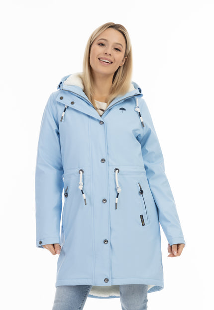 Schmuddelwedda Women's Rain Jacket With Faux Fur Lining