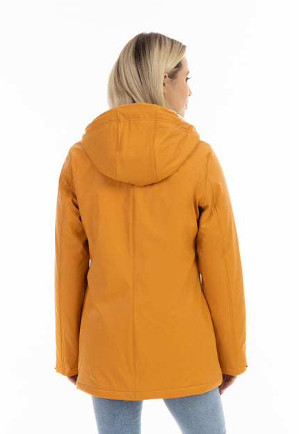 Schmuddelwedda Damen Regenjacke mit Kunstfellfutter