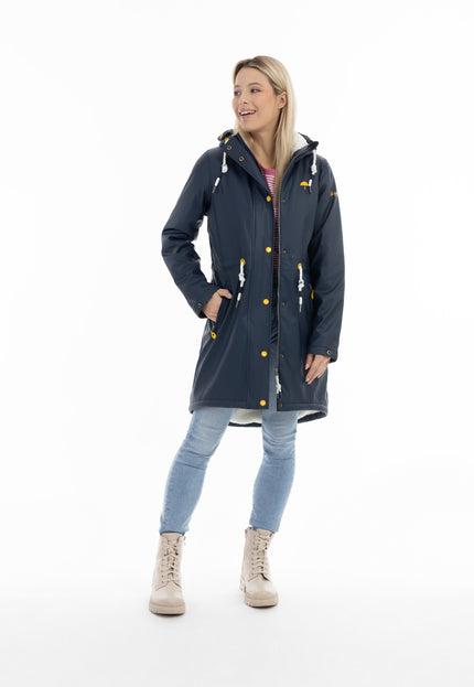 Schmuddelwedda Women's Rain Jacket With Faux Fur Lining