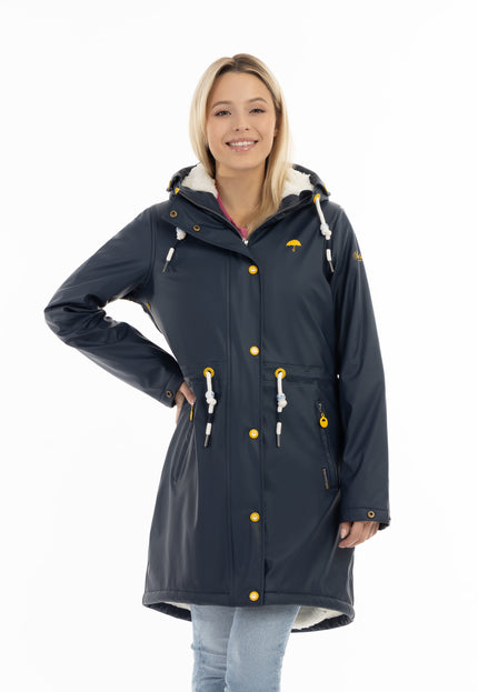 Schmuddelwedda Women's Rain Jacket With Faux Fur Lining