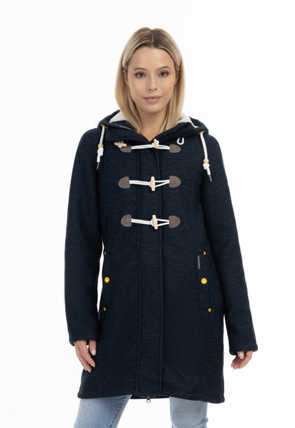 Schmuddelwedda Damen Strickfleece Duffle Coat