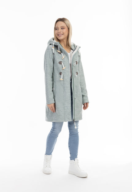 Schmuddelwedda Women's Knit Fleece Duffle Coat