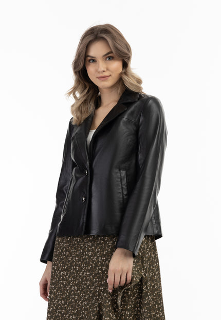 DreiMaster Vintage Women's Leather Blazer