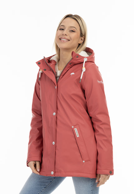 Schmuddelwedda Women's Rain Jacket With Faux Fur Lining