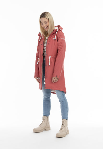 Schmuddelwedda Women's Rain Jacket With Faux Fur Lining