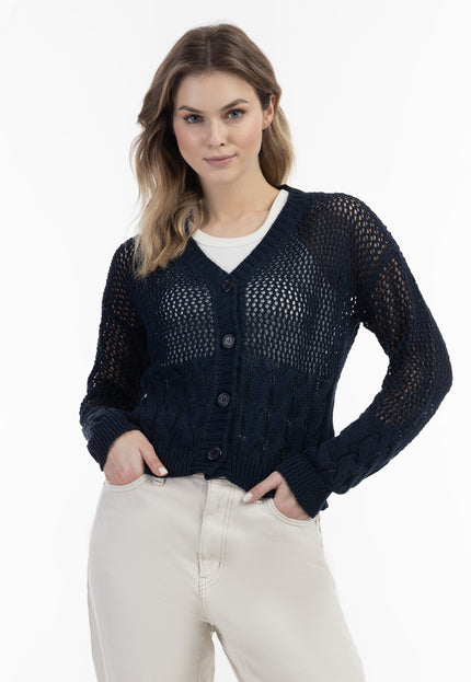 DreiMaster Vintage Women's Wide Mesh Cardigan