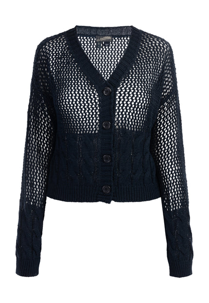 DreiMaster Vintage Women's Wide Mesh Cardigan