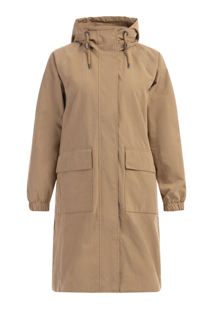 Dreimaster Vintage Damen-Parka aus leichter Baumwolle