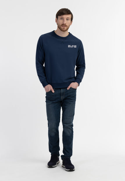 Dreimaster Maritim Herren-Sweatshirt mit Rundhalsausschnitt