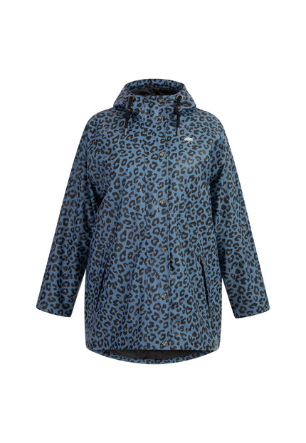 Schmuddelwedda Women's Plus Size Raincoat With Leopard Print