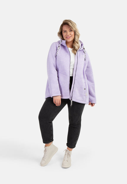 Schmuddelwedda Women's Plus Size Knitted Fleece Jacket