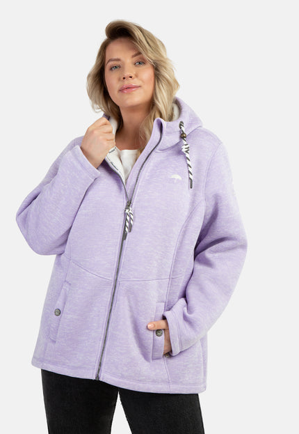 Schmuddelwedda Women's Plus Size Knitted Fleece Jacket