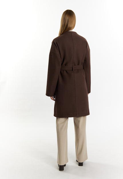 Dreimaster Klassik Women's Transitional Coat In A Wool Look