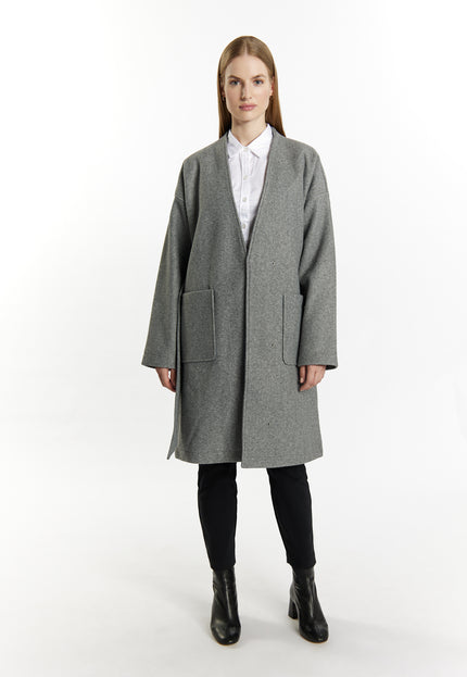 Dreimaster Klassik Women's Transitional Coat In A Wool Look