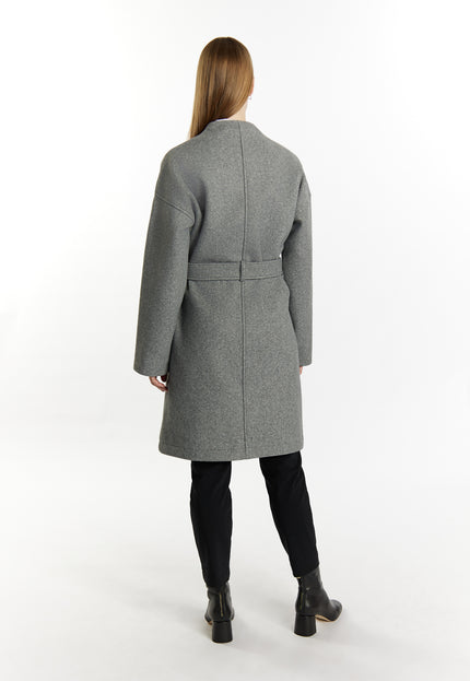 Dreimaster Klassik Women's Transitional Coat In A Wool Look