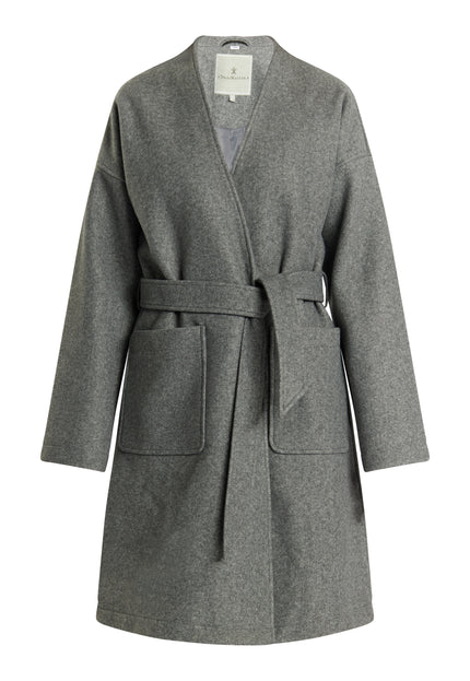 Dreimaster Klassik Women's Transitional Coat In A Wool Look