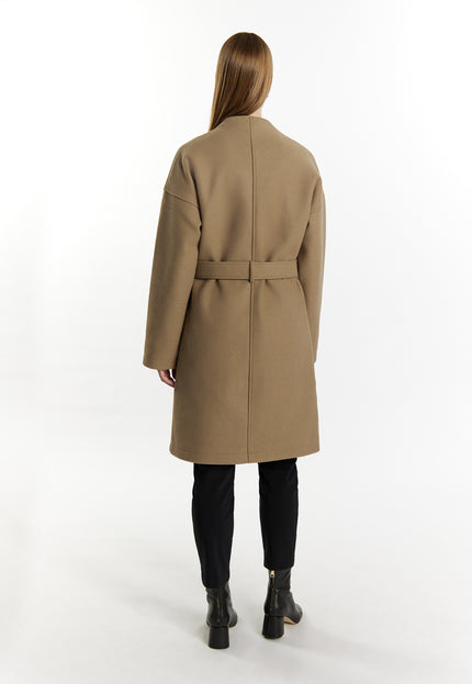 Dreimaster Klassik Women's Transitional Coat In A Wool Look