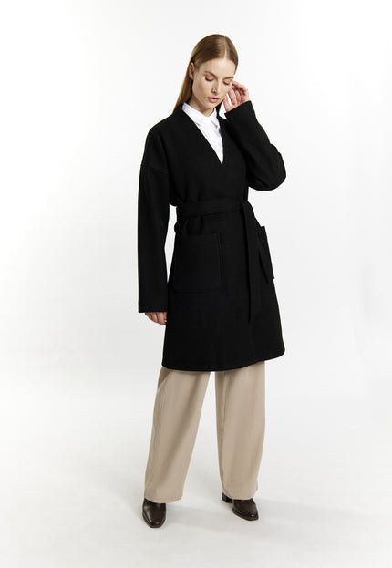 Dreimaster Klassik Women's Transitional Coat In A Wool Look