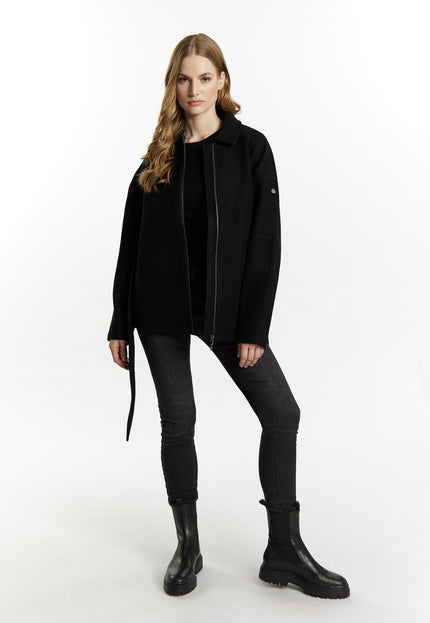 Dreimaster Vintage Women's Transitional Jacket In A Wool Look