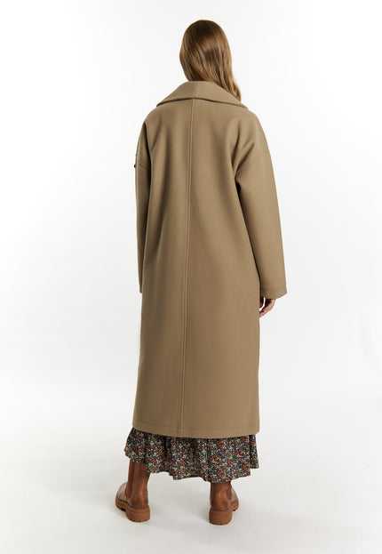 DreiMaster Vintage Women's Transitional Coat In A Wool Look