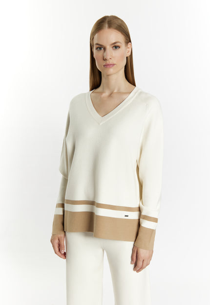 Dreimaster klassischer Damen-Strickpullover