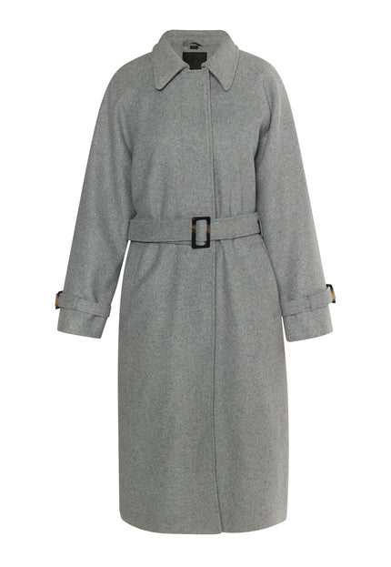 Dreimaster Klassik Women's Transitional Coat Made Of Wool Blend