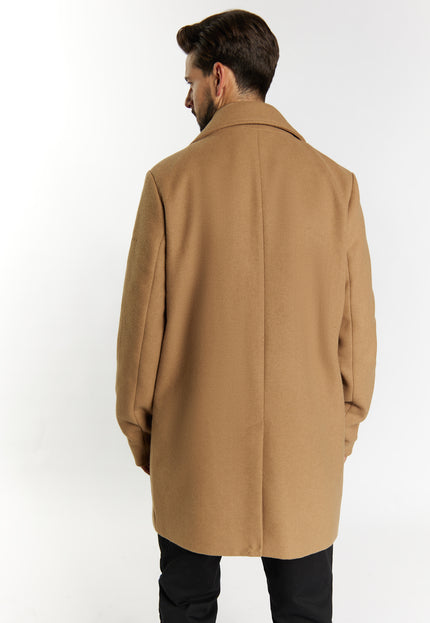 Dreimaster Klassik Men's Transitional Coat Made Of Wool Blend