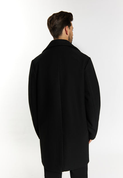 DreiMaster Klassik Men's Transitional Coat In A Wool Look