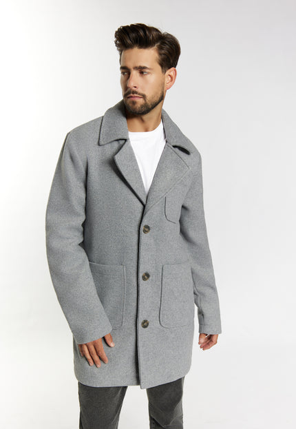 Dreimaster Vintage Men's Short Wool Blend Coat