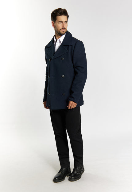 DreiMaster Klassik Men's Wool Blend Pea Coat