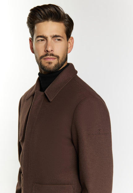 Dreimaster Klassik Men's Transitional Jacket In A Wool Look