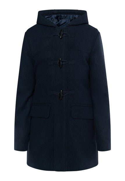 Dreimaster Klassik Men's Transitional Coat Made Of Wool Blend