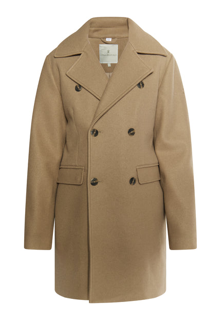 DreiMaster Klassik Men's Transitional Coat In A Wool Look