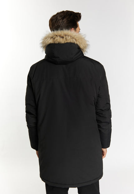 DreiMaster Klassik Herren Winterjacke mit Kunstfell