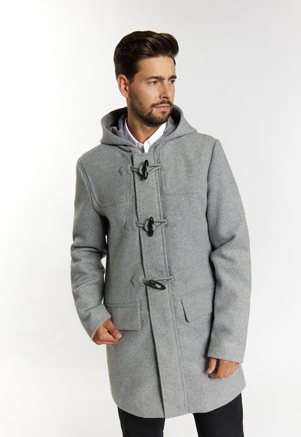 DreiMaster Klassik Men's Transitional Coat Made Of Wool Blend