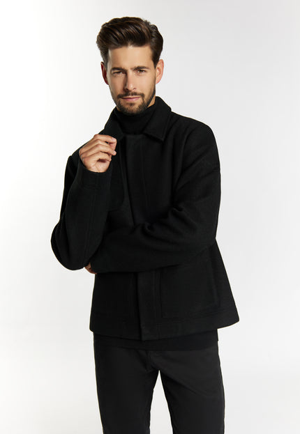 Dreimaster Klassik Men's Transitional Jacket In A Wool Look