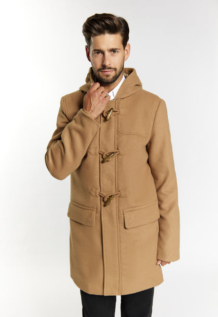 Dreimaster Klassik Men's Transitional Coat Made Of Wool Blend