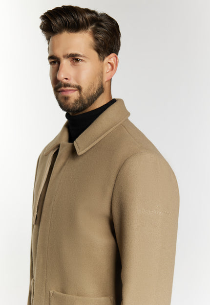 Dreimaster Klassik Men's Transitional Jacket In A Wool Look