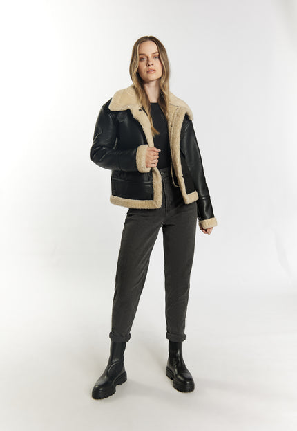 DreiMaster Vintage Women's Shearling Leather Jacket