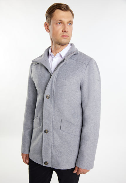 Dreimaster Klassik Men's Transitional Jacket Made From A Wool Blend