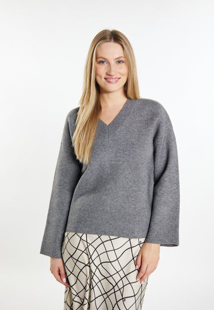 Dreimaster klassischer Damen-Strickpullover