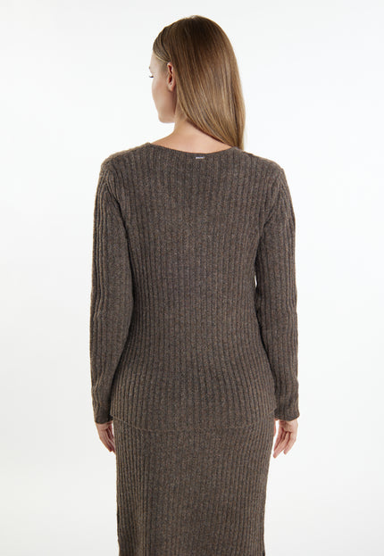 Dreimaster klassischer Damen-Strickpullover