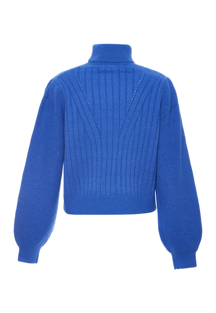 Damski sweter z golfem Dreimaster w stylu vintage