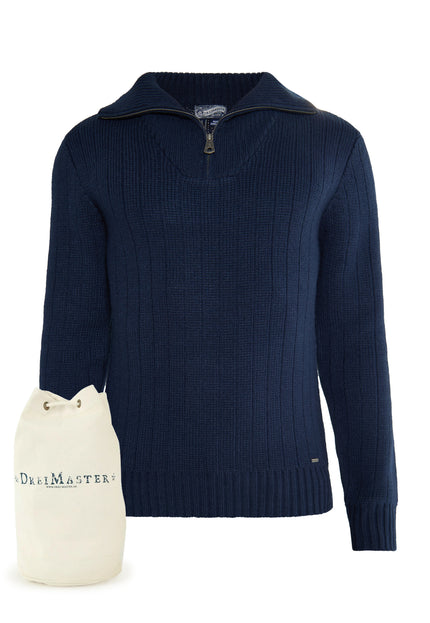 Dreimaster vintage Men's Knitted Sweater + Shopping Bag - Set